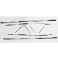 Jeep Compass Lower Window Chrome Garnish Trims (Set of 6Pcs.)