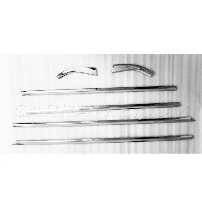Cnleague Tata Punch 2021 Onwards Lower Window Chrome Garnish Trims