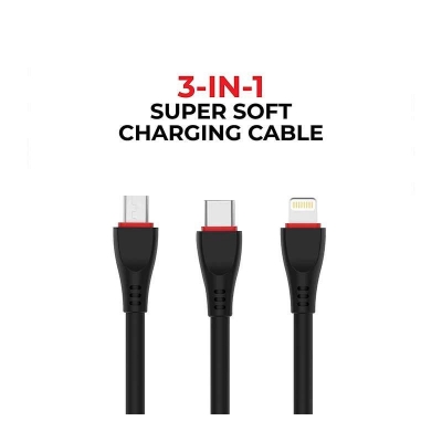 GFX 3 in 1 USB Mobile Charging Cable C-Type, B-Type and Lightning GFX 3 in 1 USB Mobile Charging Cable C-Type, B-Type and Lightning
