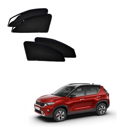 Kia 2020 Onwards Zipper Window Sun Shades 4 Pieces