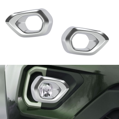 Tata Nexon 2020-23 Fog Light Chrome Garnish Cover (Set of 2Pcs.)