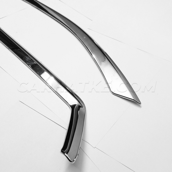 Tata Safari 2021-23 Headlight Chrome Garnish Cover (Set of 2Pcs.)