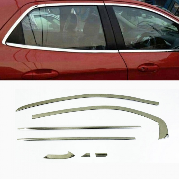 Maruti Suzuki Ciaz Full Window Chrome Garnish Trims (Set Of 14Pcs.) Maruti Suzuki Ciaz Full Window Chrome Garnish Trims (Set Of 14Pcs.)