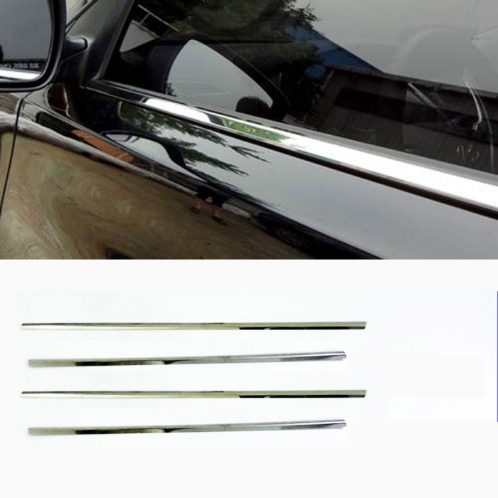 Skoda Rapid Lower Window Chrome Garnish Trims (Set Of 4Pcs.) Skoda Rapid Lower Window Chrome Garnish Trims (Set Of 4Pcs.)
