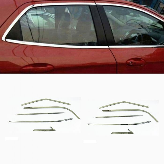 Hyundai Creta 2020 Full Window Chrome Garnish Trims (Set Of 10Pcs.) Hyundai Creta 2020 Full Window Chrome Garnish Trims (Set Of 10Pcs.)