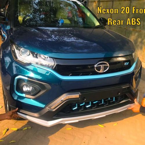 Tata Nexon Front and Rear Bumper Guard Protector in High Quality ABS Material