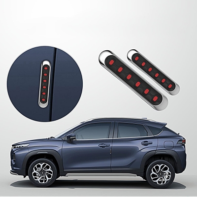 GFX Car Door Edge Guard Scratch Protector - Granite Black With Red GFX Car Door Edge Guard Scratch Protector - Granite Black With Red