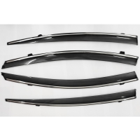 Hyundai Elantra 2012-2015 Car Window Door Visor with Chrome Line (Set Of 4 Pcs.)