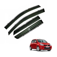 Maruti Suzuki Celerio Car Window Door Visor with Chrome Line (Set Of 4 Pcs.)