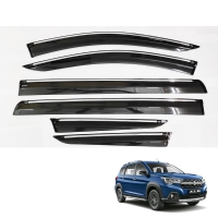 Maruti Nexa XL6 Car Window Door Visor with Chrome Line (Set Of 6Pcs.)