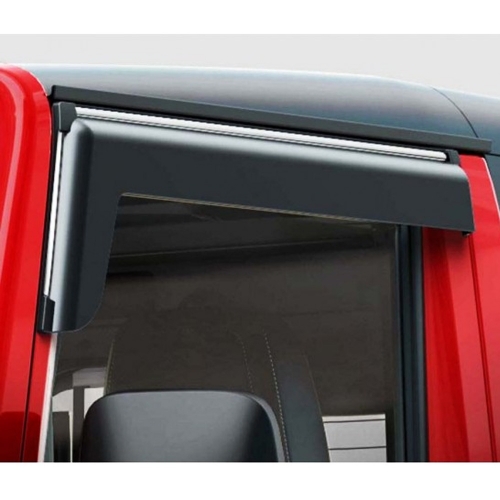 Mahindra Thar 2020 Onwards Car Window Door Visor with Chrome Line (Set Of 2 Pcs.)