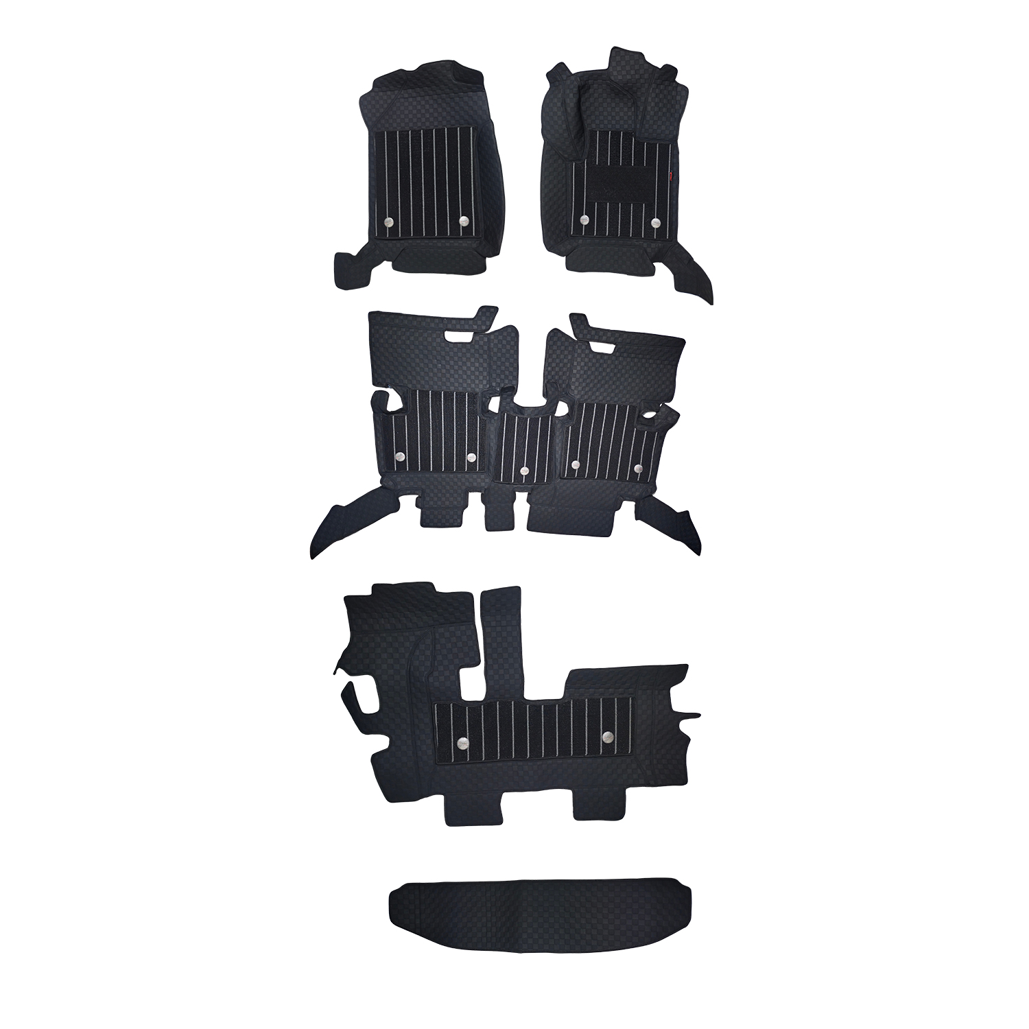 LXF Floor Mats for Ford New Endeavour- Black Color