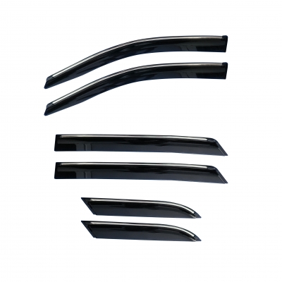 Cnleague Chrome Line Door Visor for Ford Endeavour 2015 Onwards  Cnleague Chrome Line Door Visor for Ford Endeavour 2015 Onwards