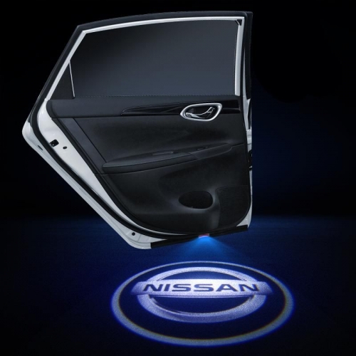 Wireless Nissan Logo Shadow Projector Ghost Lights Kit For Nissan Kicks All Models(Set Of 2Pcs.)