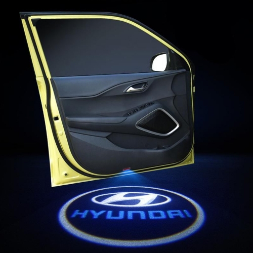 Wireless Hyundai Logo Shadow Projector Ghost Lights Kit For Hyundai New Creta 2018 Facelift (Set Of 2Pcs.)