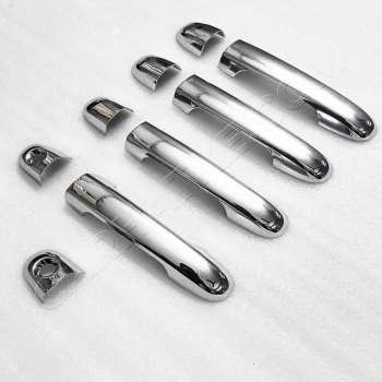 4pcs Chrome Car Accessories Car Stainless Steel Door Lock Protector Cover  Trims