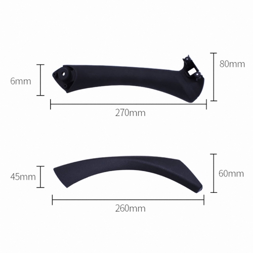BMW 3 Series E90 2004-2012 Inside Door Handle Pull in Black Color BMW 3 Series E90 2004-2012 Inside Door Handle Pull in Black Color