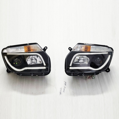 Renault Duster Modified Headlight with Drl Light and Projector Lamp Set of 2 