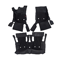 Black Luxury Florino Floor Mats for Honda City 2014-2019