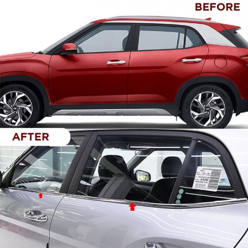 Hyundai New Creta 2020 Lower Window Chrome Garnish Trims (Set of 4Pcs.)