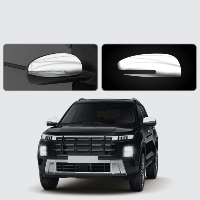 Galio Hyundai Creta 2020 Onwards ORVM Chrome Cover - With Indicator Cut