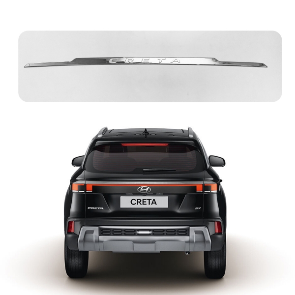 Cnleague Lower Trunk Chrome Garnish for Hyundai Creta 2024 Onwards