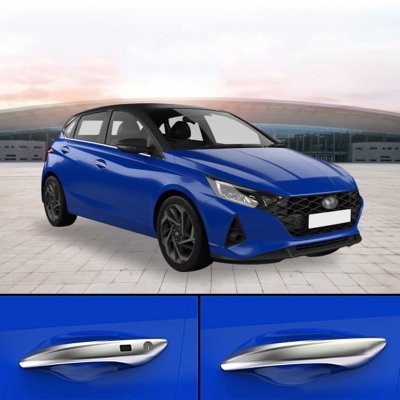 GFX Hyundai i20 2020 Onwards Door Handle Chrome Cover GFX Hyundai i20 2020 Onwards Door Handle Chrome Cover