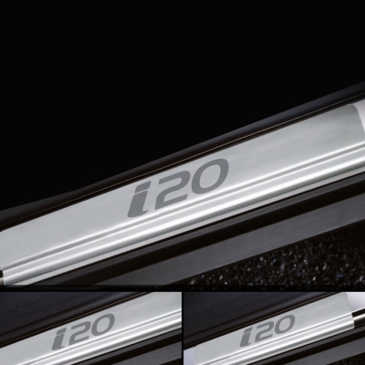 Galio Stainless Steel Door Sill Guards for Hyundai i20 Elite 2014-2020 Galio Stainless Steel Door Sill Guards for Hyundai i20 Elite 2014-2020