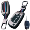 Metal key Cover Suitable For Hyundai Grand-i10 Nios, Venue, i20, Aura, Exter, Creta, Elantra - Three Button Flip Key