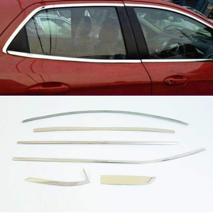 Hyundai i10 Full Window Chrome Garnish Trims (Set Of 12Pcs.) Hyundai i10 Full Window Chrome Garnish Trims (Set Of 12Pcs.)