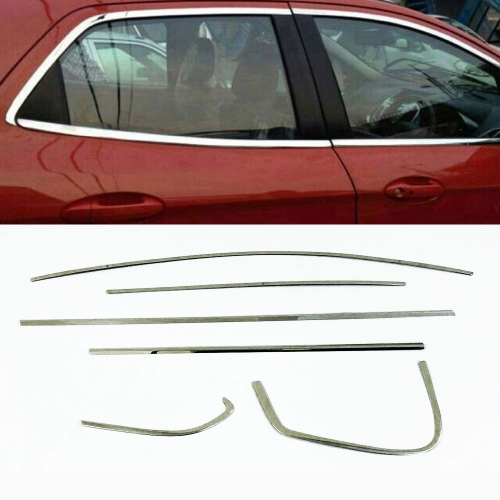 Hyundai i20 Facelift 2012-2014 Full Window Chrome Garnish Trims (Set Of 12Pcs.)