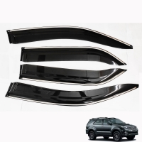 Cnleague Chrome Line Door Visor for Toyota Fortuner 2009-2015
