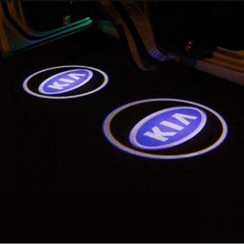 for KIA 2Pcs For KIA LED Car Door Logo Universal Wireless Car Door Light Ghost Shadow Courtesy Door Light Fit for All KIA Cars 