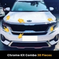 Kia Seltos Exterior Chrome Body Show Kit Combo (Set of 38 Pcs.) Kia Seltos Exterior Chrome Body Show Kit Combo (Set of 38 Pcs.)