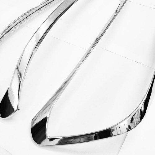 Kia Sonet Headlight Chrome Garnish Cover (Set of 2Pcs.)