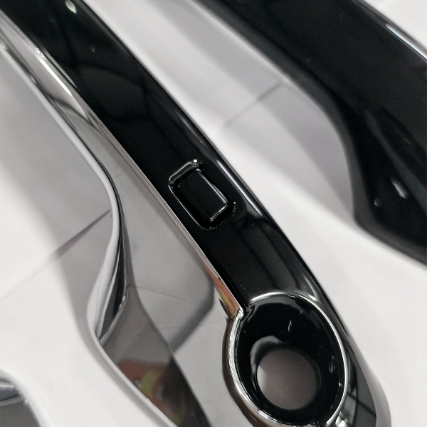 Cnleague Door Handle Cover for Kia Carens 2022 Onwards - Black with Chrome