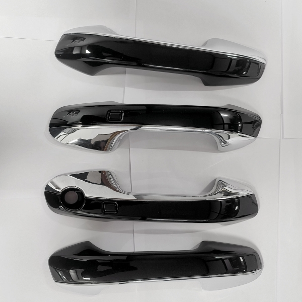 Cnleague Door Handle Cover for Kia Carens 2022 Onwards - Black with Chrome