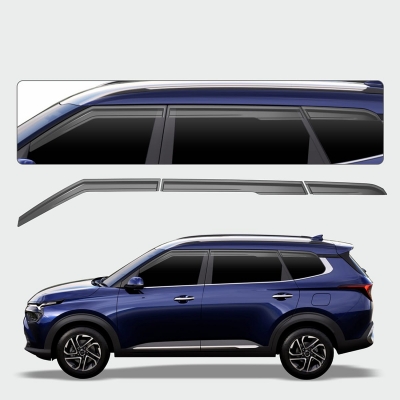 Galio Black Door Visor for Kia Carens Clavis 2025 Onwards Galio Black Door Visor for Kia Carens Clavis 2025 Onwards