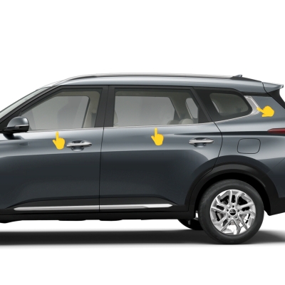 Cnleague Lower Window Chrome Garnish for Kia Carens Clavis 2025 Onwards Cnleague Lower Window Chrome Garnish for Kia Carens Clavis 2025 Onwards