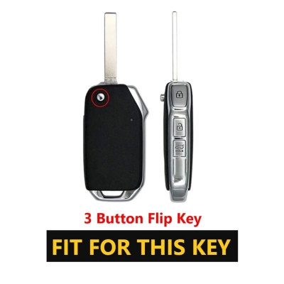 Metal key Cover For Kia Seltos, Carens, Sonet, Carens Clavis