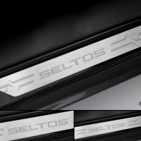 Galio Kia Seltos 2019 Onwards Stainless Steel Sill Plate Guards 
