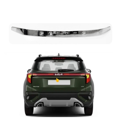 Cnleague Number Plate Chrome Garnish for Kia Seltos 2023 Onwards Cnleague Number Plate Chrome Garnish for Kia Seltos 2023 Onwards