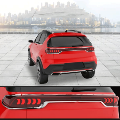 Galio Kia Sonet 2020-23 Tail light Chrome Garnish Galio Kia Sonet 2020-23 Tail light Chrome Garnish