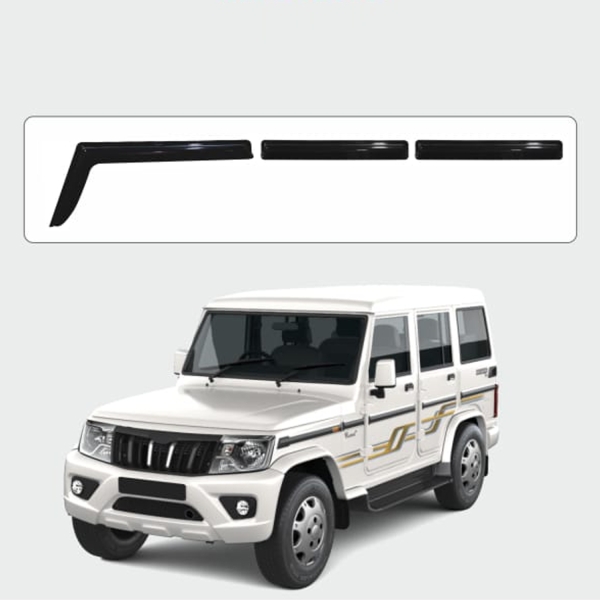 Galio Black Door Visor for Mahindra Bolero 2011 Onwards