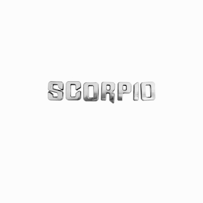 Galio Scorpio Logo 3D Chrome Letter Galio Scorpio Logo 3D Chrome Letter