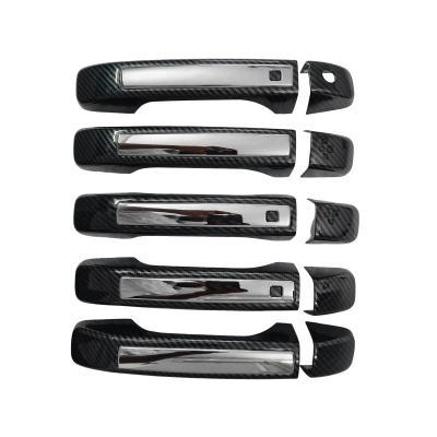 Cnleague Door Handle Cover for Mahindra Scorpio N 2022 Onwards - Black Carbon with Chrome Cnleague Door Handle Cover for Mahindra Scorpio N 2022 Onwards - Black Carbon with Chrome