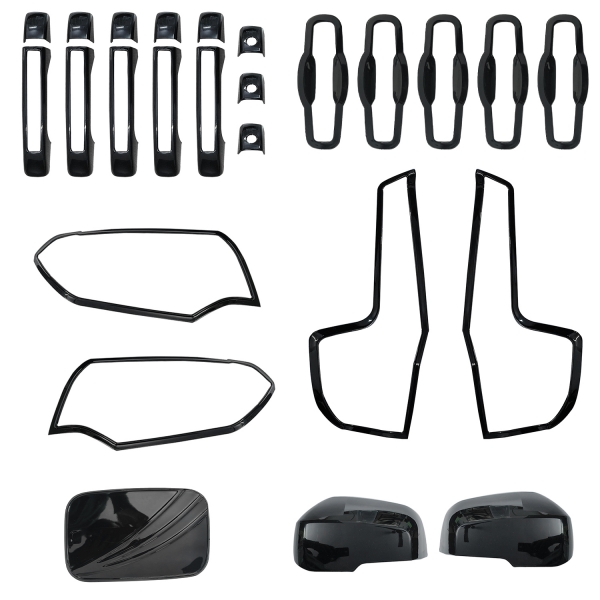 Glossy Black Garnish Combo kit for Mahindra Scorpio N 2022 Onwards