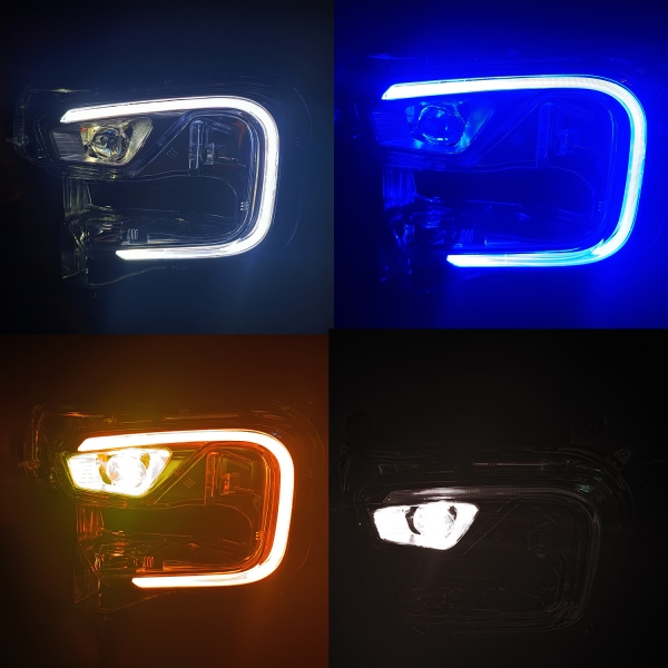 Hellix Mahindra Scorpio N 2022 Onwards OEM Type DRL Daytime Running Light With Projector Fog Lamp 
