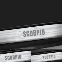 Galio Stainless Steel Door Sill Guards for Mahindra Scorpio 2014 Onwards Galio Stainless Steel Door Sill Guards for Mahindra Scorpio 2014 Onwards