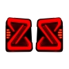 Carhatke Z Design Modified Tail Lights for Mahindra Thar Roxx 2024 Onwards - Solid